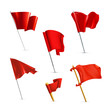 Vector: Red flags, icon set Red flags, icon set