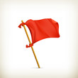 Vector: Red flag, icon Red flag, icon