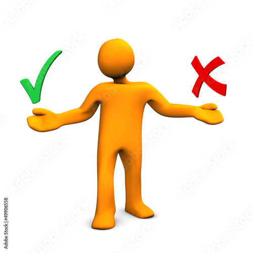 Illustration: Wrong Right Manikin Wrong Right Manikin
