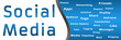 Social Media with Keywords - Blue Banner