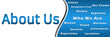 About Us - Heading and Keywords - Blue Banner