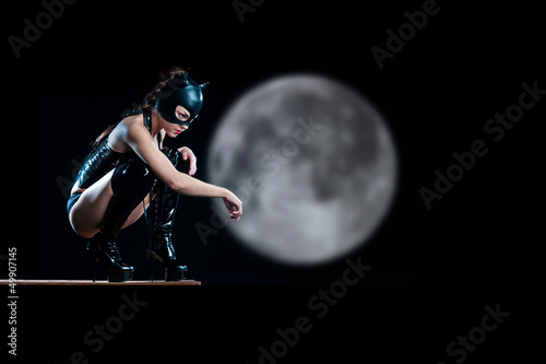 Photo: woman in cat costume woman in cat costume