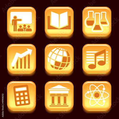 Vector: Science and education icons Science and education icons