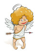 angel cupid for valentine's day vector illustration EPS10.