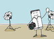 Photographe dans un studio