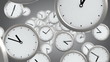you need to hurry, background of flying time, looped