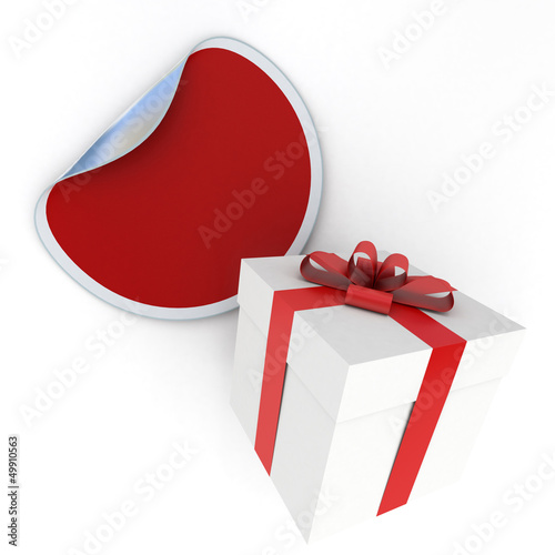Photo: Gift box and sticker Gift box and sticker