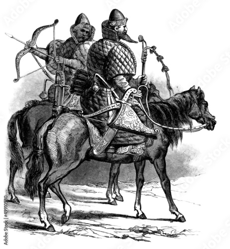 Illustration: Russian Warriors - 16th century Russian Warriors - 16th century