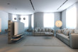 Luxury And Cosy Grey Room In Minimalism Style