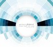 abstract colorful circle mosaic swirl composition vector