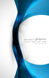 abstract vector colorful stylish blue circle wave technology