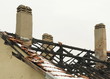 Abgebrannter Dachstuhl