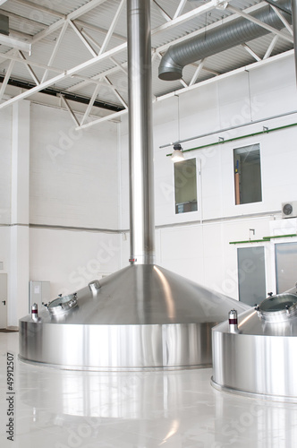 Photo: Fermentation vats on brewery Fermentation vats on brewery