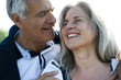 Mature couple enjoying the outdoors together