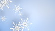 crystals falling with space for your text