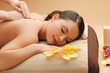 beautiful woman in massage salon