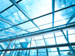 futuristic architecture inside contemporary business hallway, ai