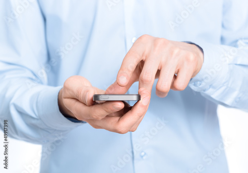 Photo: Touching screen on mobile Touching screen on mobile