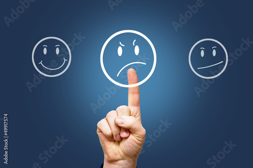 Illustration: Smiley guckt traurig Smiley guckt traurig