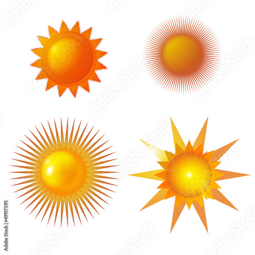 Vector: sun models sun models
