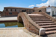 Panoramic view of Comacchio. Emilia-Romagna. Italy.