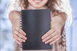 hands with diary