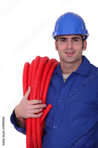 Photo: Portrait of a smiling tradesman Portrait of a smiling tradesman