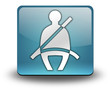 Light Blue 3D Effect Icon "Seat Belt"