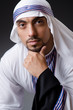 Arab businessman isolated on the white
