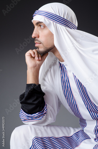 Photo: Arab businessman isolated on the white Arab businessman isolated on the white
