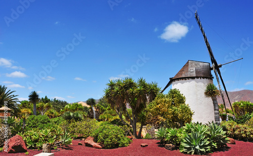 Photo: windmill in Antigua, Fuerteventura, Canary Islands, Spain windmill in Antigua, Fuerteventura, Canary Islands, Spain