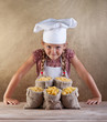 Photo: Little chef with pasta variety in bags Little chef with pasta variety in bags