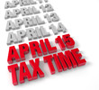 Illustration: Tax Time April 15th Tax Time April 15th