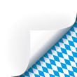 Papier Ecke Bayern rechts unten