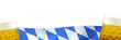 Banner Oktoberfest mit Bierkrügen