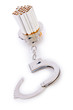 Foto: Addition concept with cigarettes and handcuffs Addition concept with cigarettes and handcuffs