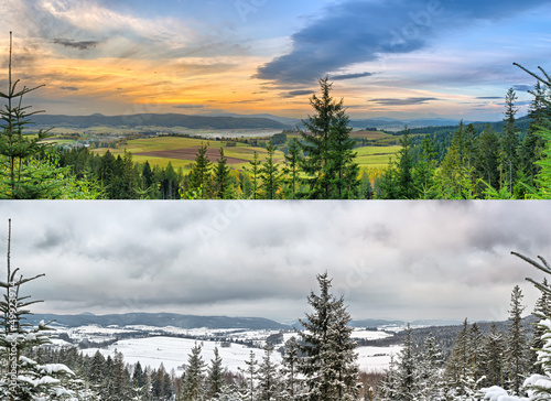 Photo: Panoramic landscapes - 2 seasons Panoramic landscapes - 2 seasons