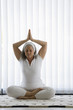 Mature woman doing yoga