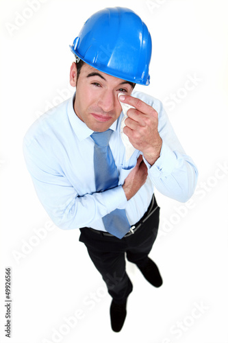 Photo: Architect crying Architect crying