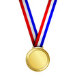 Vector illustration of gold medal