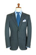 Male clothinh suit on stand isolated white