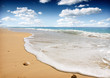 Idyllic tropical sand beach