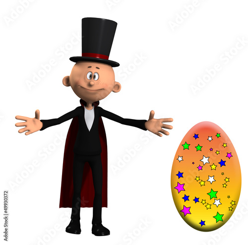 Illustration: Magician With An Egg Magician With An Egg