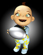 Baby Holding An Egg