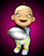 Baby Holding An Egg