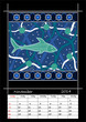 A calender based on aboriginal style of dot painting depicting s