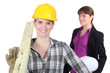 An architect and her carpenter.