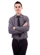 Closeup of young businessman