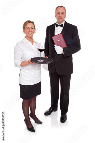 Photo: Waitress and Maitre D Waitress and Maitre D