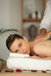 Woman having shoulder massage